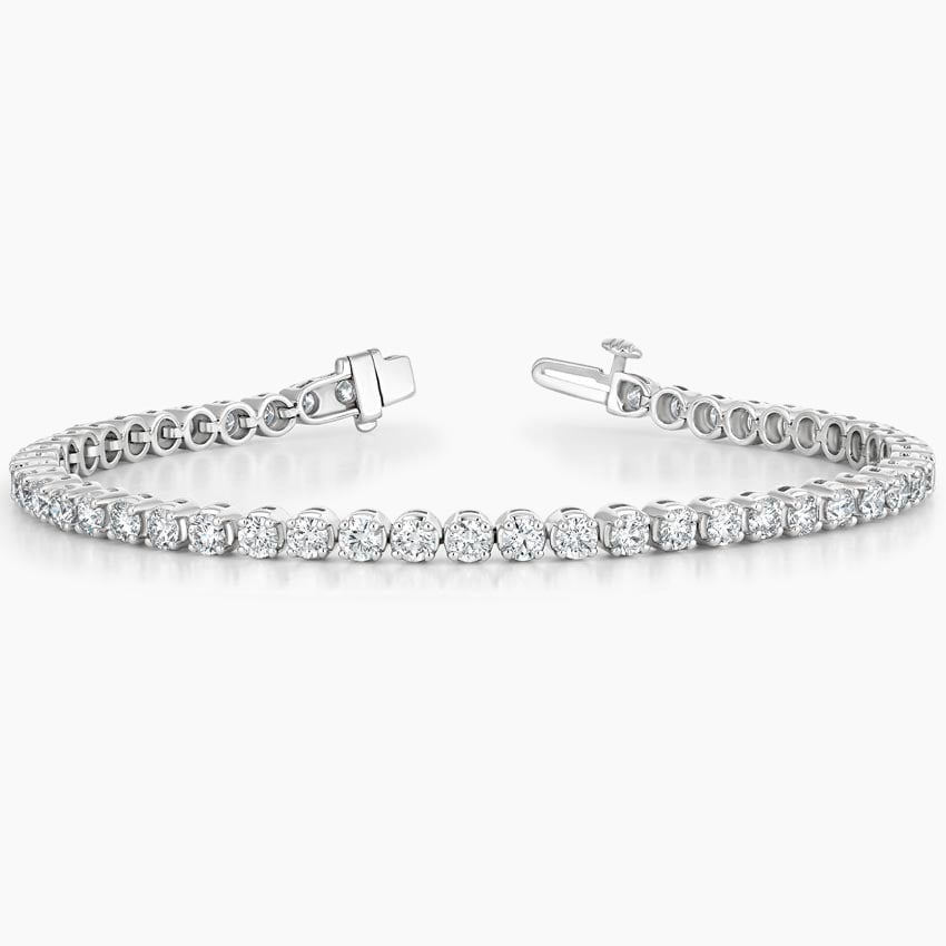 5CTW 7 inch Round Lab Grown Diamond Tennis Bracelet