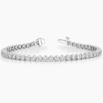 5CTW 7 inch Round Lab Grown Diamond Tennis Bracelet