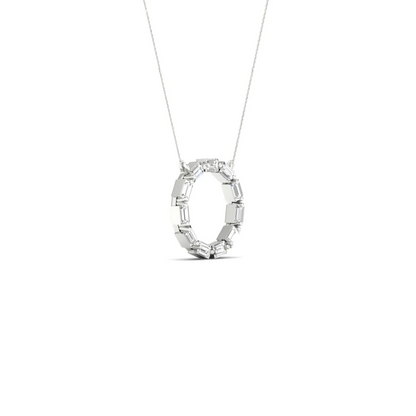 0.25 CTW Lab Grown Diamond Baguette Cut Pendant