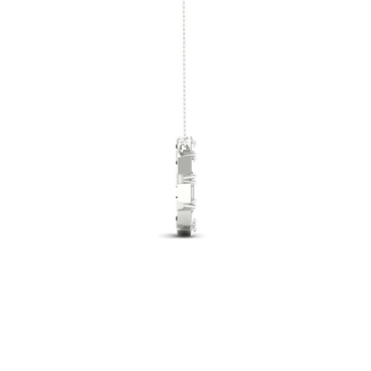 0.25 CTW Lab Grown Diamond Baguette Cut Pendant