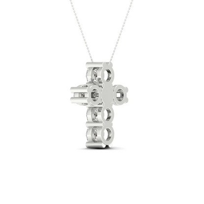1 CTW Lab Grown Diamond Cross Pendant