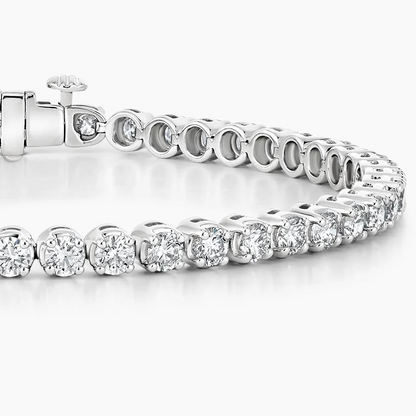 5CTW 7 inch Round Lab Grown Diamond Tennis Bracelet