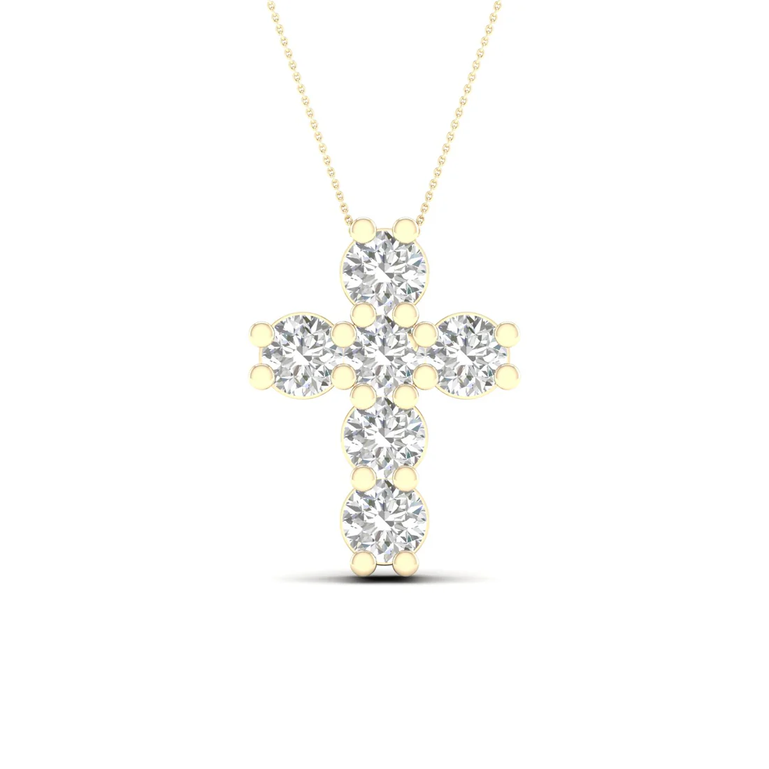 1 CTW Lab Grown Diamond Cross Pendant