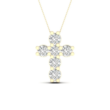 1 CTW Lab Grown Diamond Cross Pendant