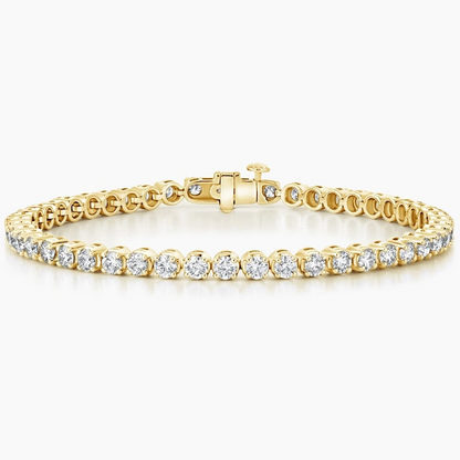 5CTW 7 inch Round Lab Grown Diamond Tennis Bracelet