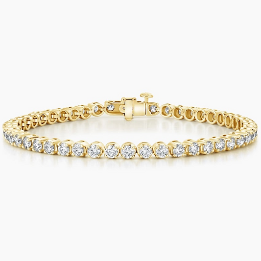 5CTW 7 inch Round Lab Grown Diamond Tennis Bracelet