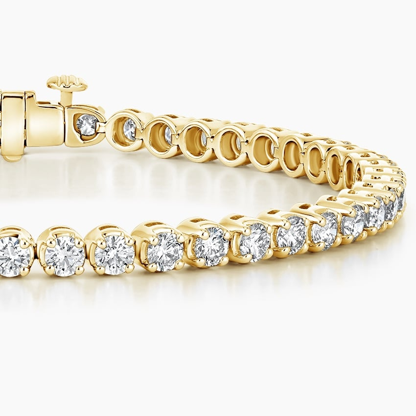 5CTW 7 inch Round Lab Grown Diamond Tennis Bracelet