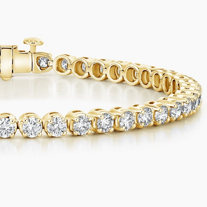 5CTW 7 inch Round Lab Grown Diamond Tennis Bracelet