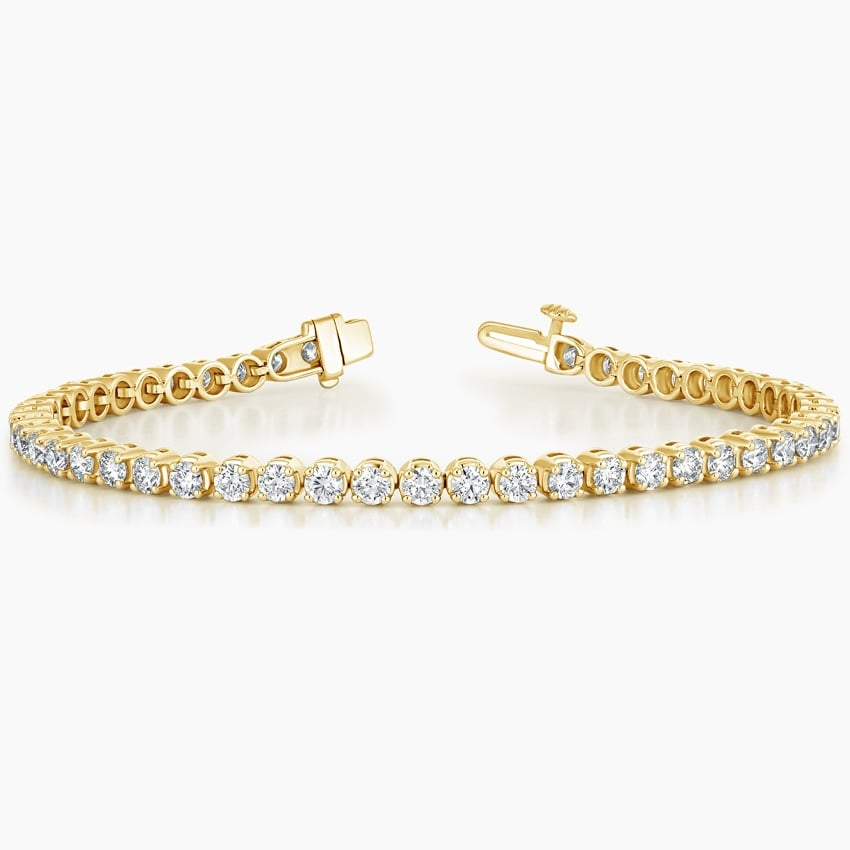 5CTW 7 inch Round Lab Grown Diamond Tennis Bracelet