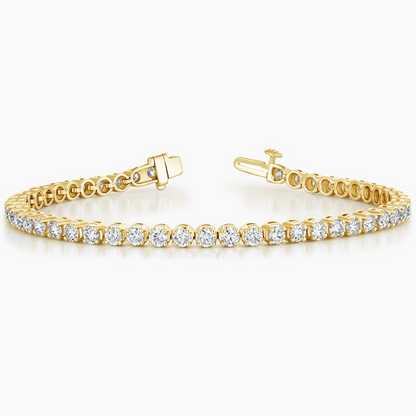 5CTW 7 inch Round Lab Grown Diamond Tennis Bracelet