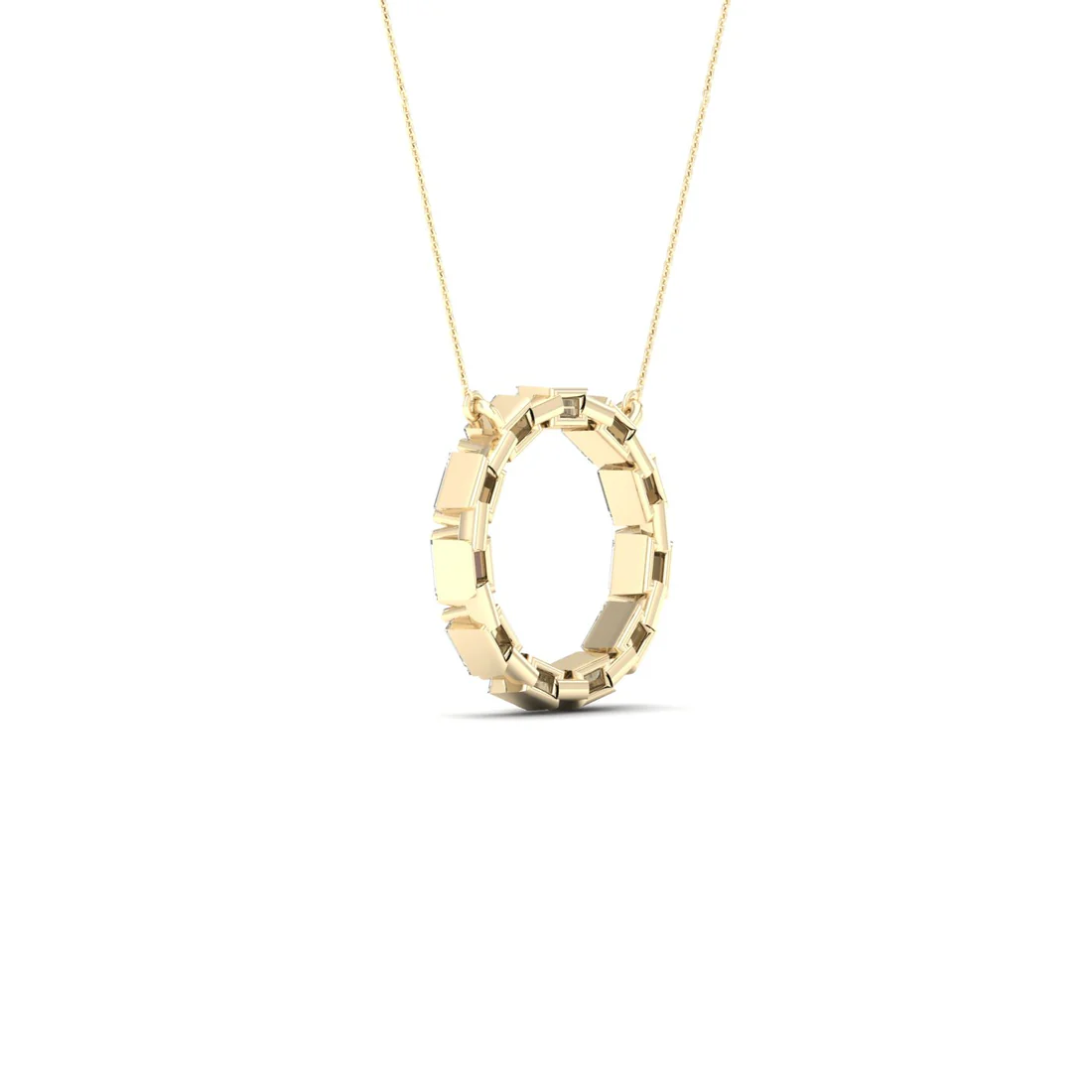 0.25 CTW Lab Grown Diamond Baguette Cut Pendant