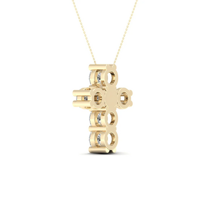 1 CTW Lab Grown Diamond Cross Pendant