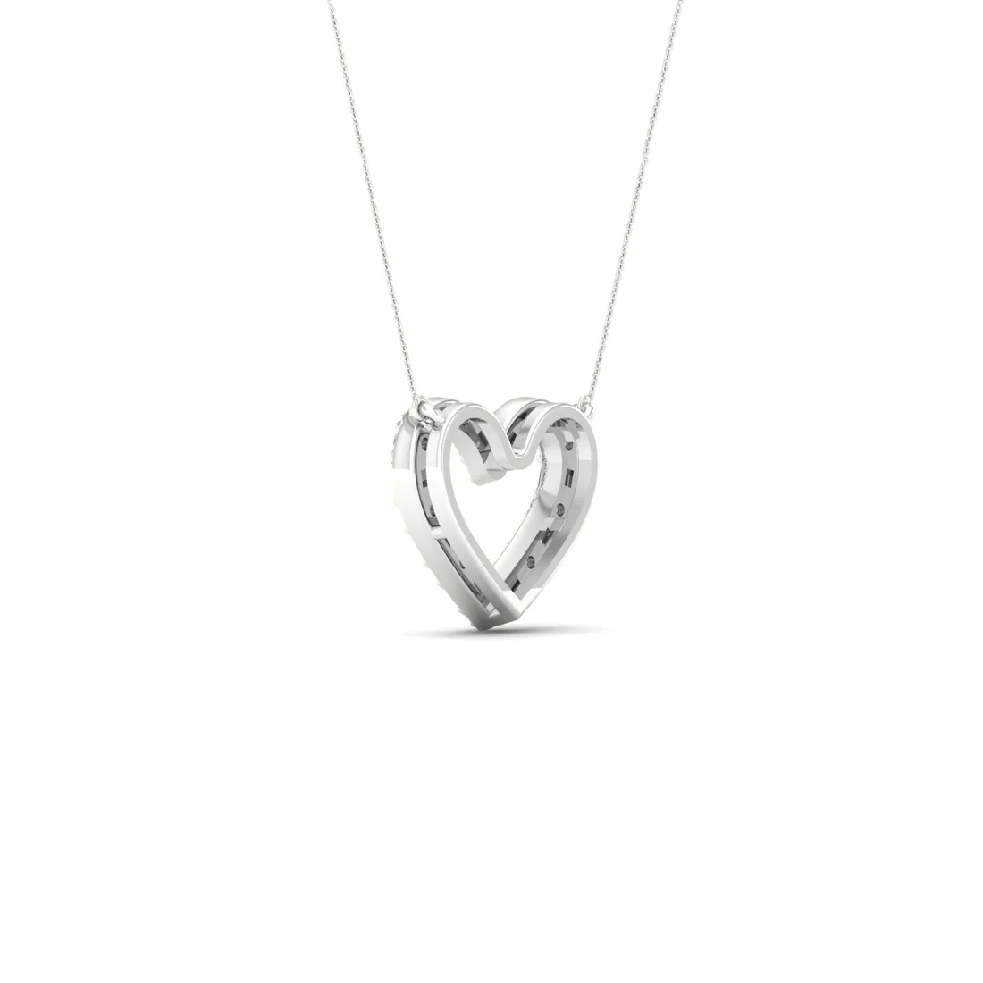 0.25 CTW Lab Grown Diamond Heart Pendant