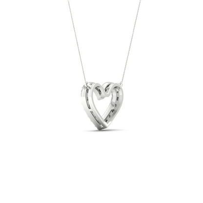 0.25 CTW Lab Grown Diamond Heart Pendant