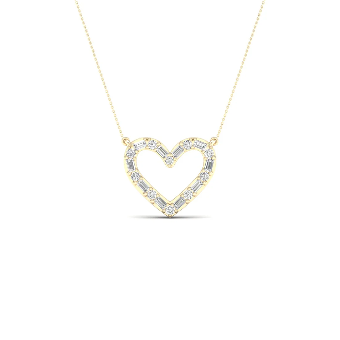 0.25 CTW Lab Grown Diamond Heart Pendant