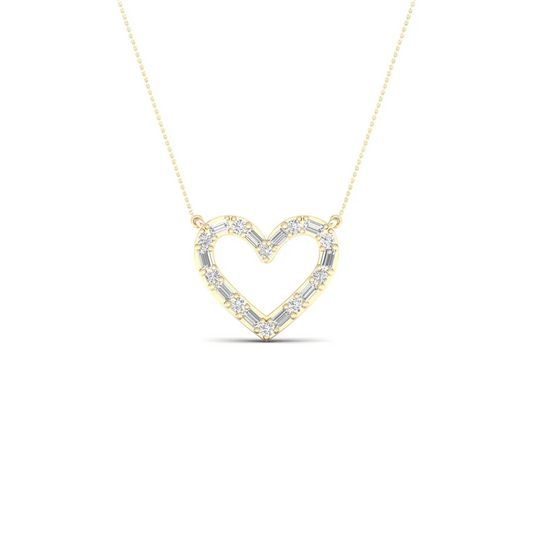 0.25 CTW Lab Grown Diamond Heart Pendant