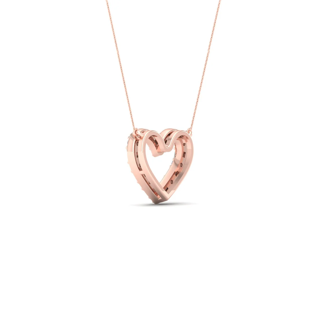 0.25 CTW Lab Grown Diamond Heart Pendant