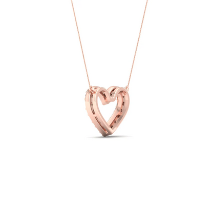 0.25 CTW Lab Grown Diamond Heart Pendant