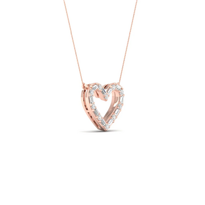 0.25 CTW Lab Grown Diamond Heart Pendant