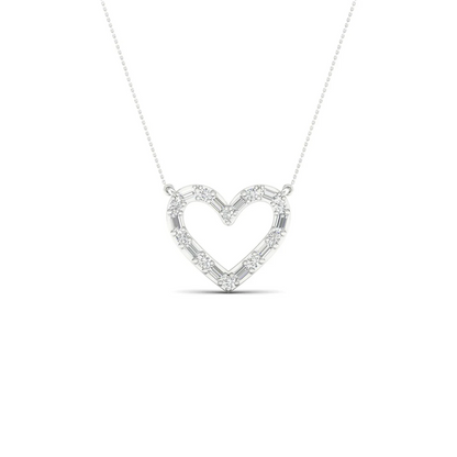0.25 CTW Lab Grown Diamond Heart Pendant