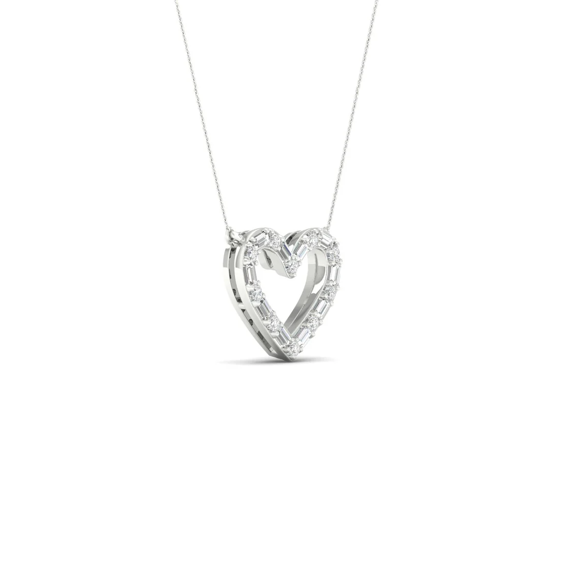 0.25 CTW Lab Grown Diamond Heart Pendant