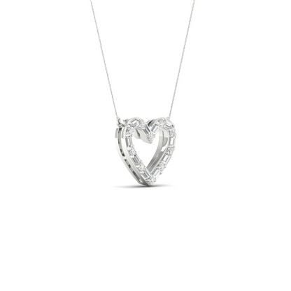 0.25 CTW Lab Grown Diamond Heart Pendant