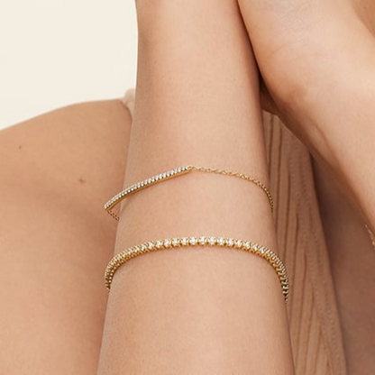 1CTW 6.5 inch Certified Lab Grown Diamond Tennis Bracelet