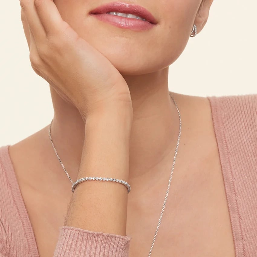 1CTW 6.5 inch Certified Lab Grown Diamond Tennis Bracelet