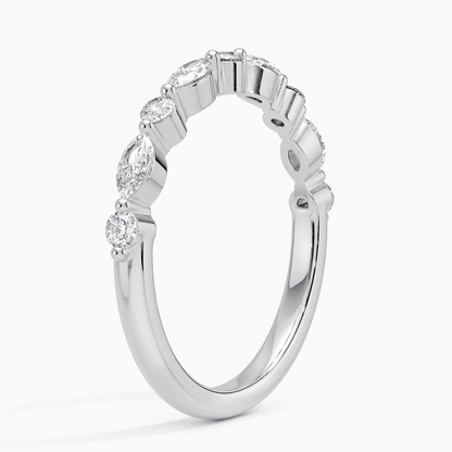 0.24CTW Simple Unique Lab Grown Diamond Wedding Band