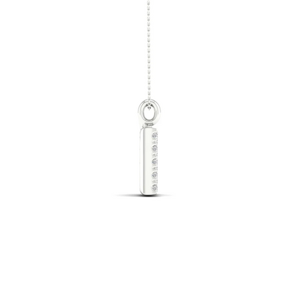 0.065 CTW Lab Grown Diamond B Initial Letter Pendant