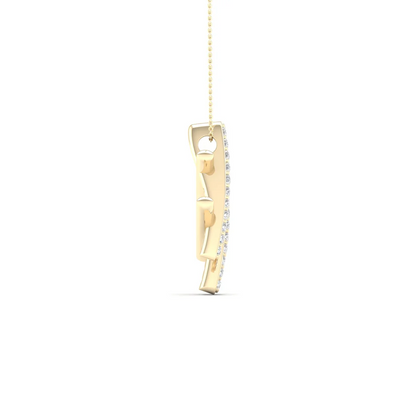 0.10 CTW Lab Grown Diamond Hashtag Pendant