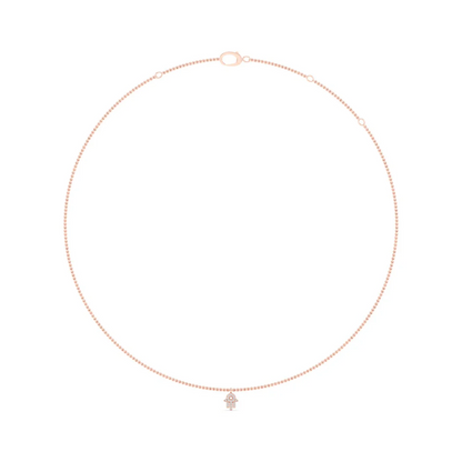 0.08 CTW Lab Grown Diamond Hamsa Pendant