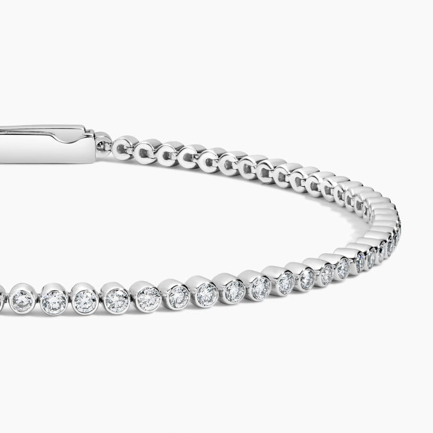 1.50CTW 7 inch Lab Grown Diamond Bezel Tennis Bracelet