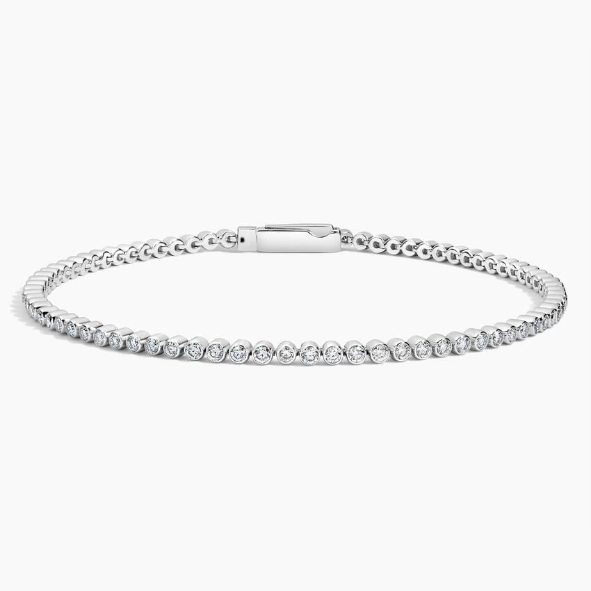 1.50CTW 7 inch Lab Grown Diamond Bezel Tennis Bracelet