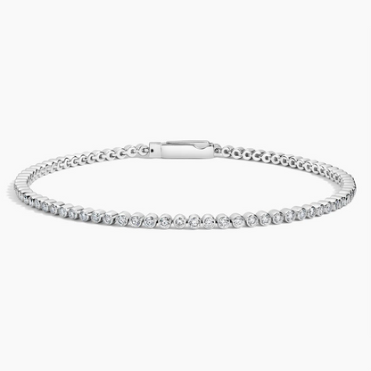 1.50CTW 7 inch Lab Grown Diamond Bezel Tennis Bracelet