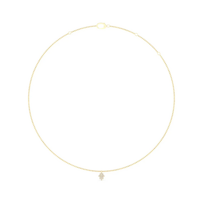 0.08 CTW Lab Grown Diamond Hamsa Pendant