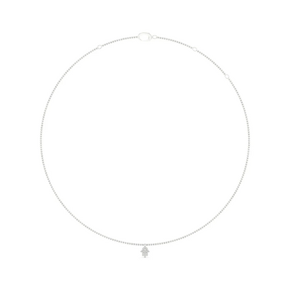 0.08 CTW Lab Grown Diamond Hamsa Pendant