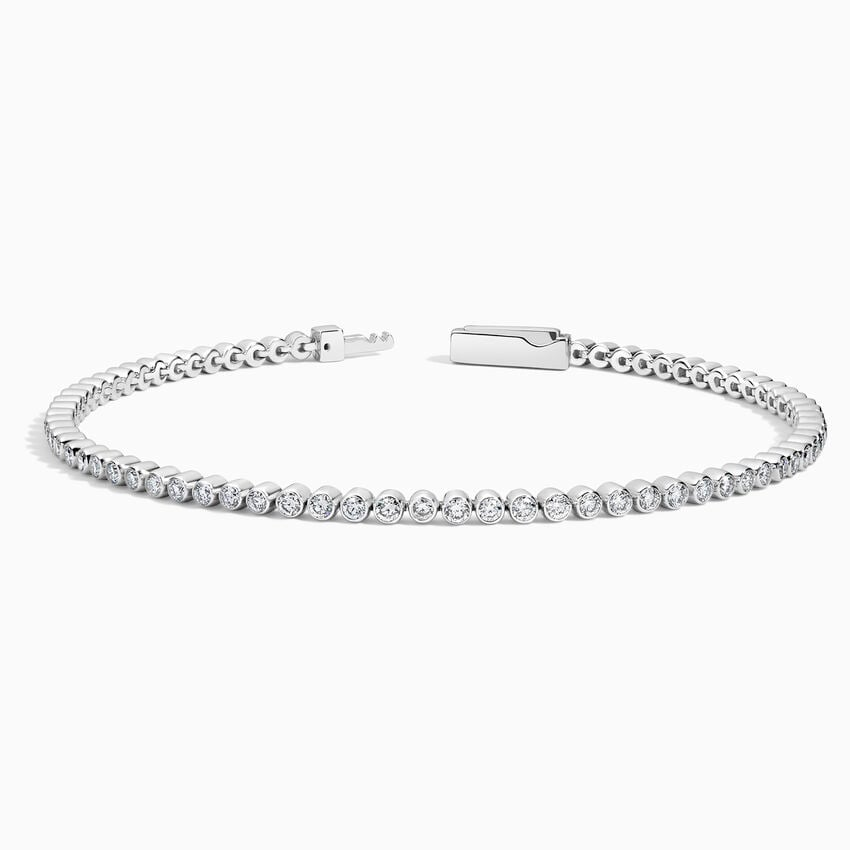1.50CTW 7 inch Lab Grown Diamond Bezel Tennis Bracelet