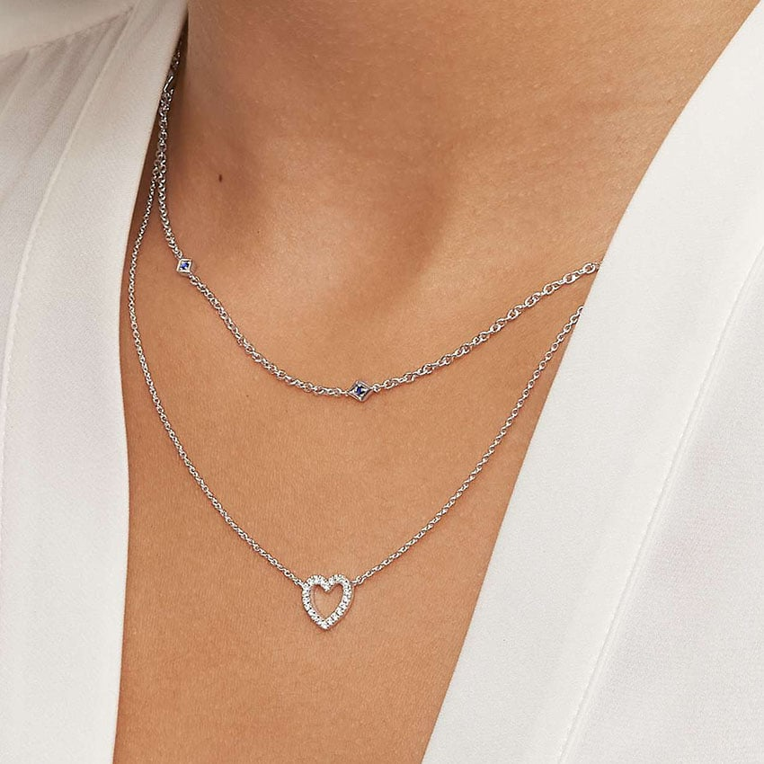 Lab Grown Diamond Unique Heart Pave Pendant