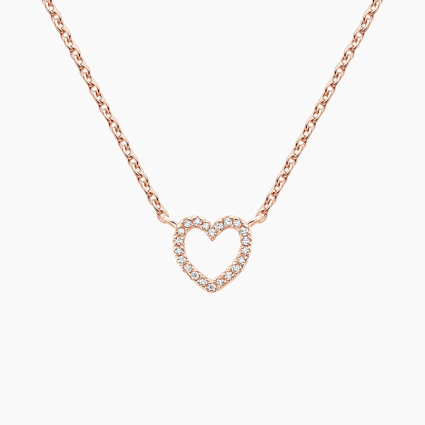 Lab Grown Diamond Unique Heart Pave Pendant