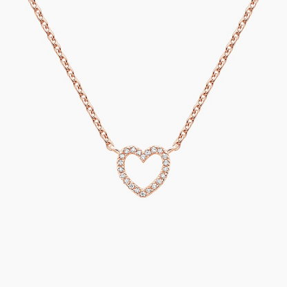 Lab Grown Diamond Unique Heart Pave Pendant