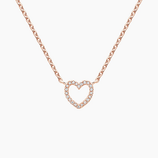 Lab Grown Diamond Unique Heart Pave Pendant