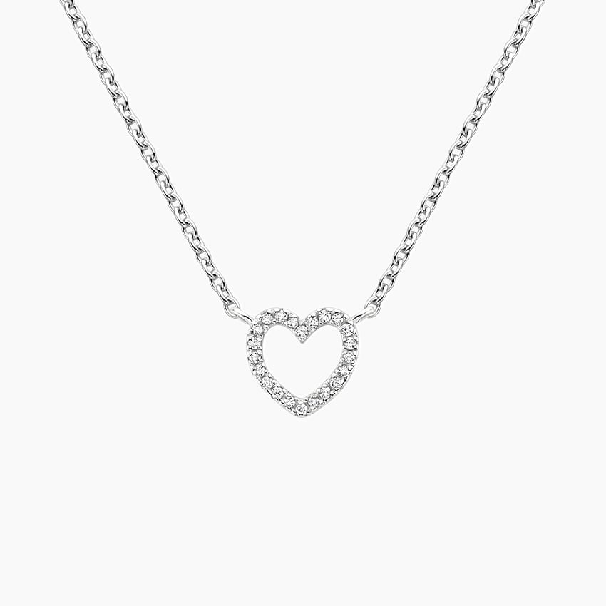 Lab Grown Diamond Unique Heart Pave Pendant