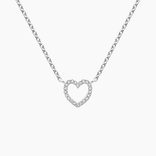 Lab Grown Diamond Unique Heart Pave Pendant
