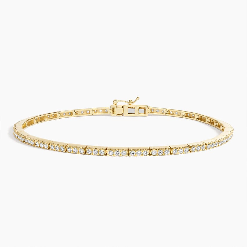 7/8CTW 6.5 inch Lab Grown Diamond Box Clasp Tennis Bracelet