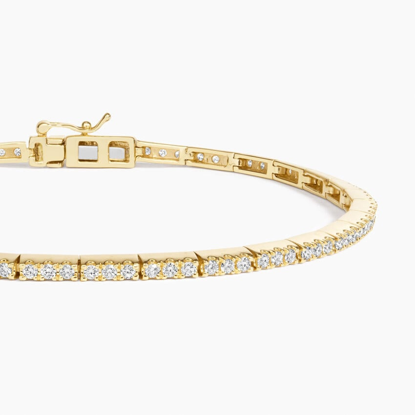 7/8CTW 6.5 inch Lab Grown Diamond Box Clasp Tennis Bracelet
