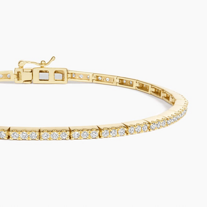7/8CTW 6.5 inch Lab Grown Diamond Box Clasp Tennis Bracelet
