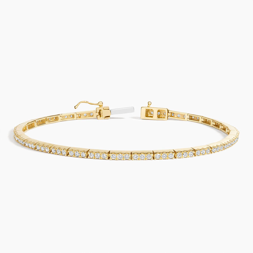 7/8CTW 6.5 inch Lab Grown Diamond Box Clasp Tennis Bracelet