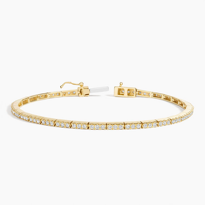 7/8CTW 6.5 inch Lab Grown Diamond Box Clasp Tennis Bracelet