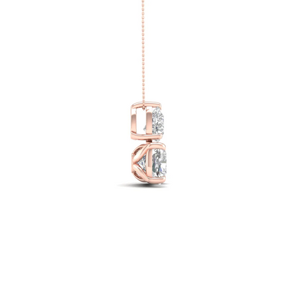 1 CTW Lab Grown Diamond Pear Cushion Cut Pendant